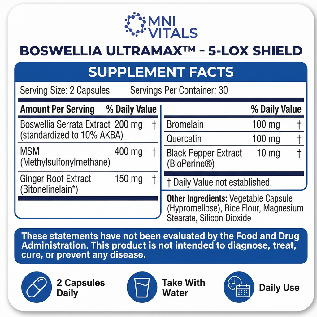 Boswellia UltraMax™- Joint Support Capsules